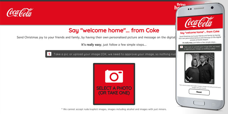 welcomehomefromcoke.com screenshot